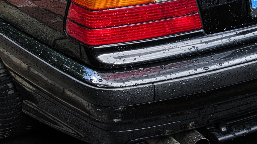 How long does an exhaust system last? Wet rear bumper and tailpipe