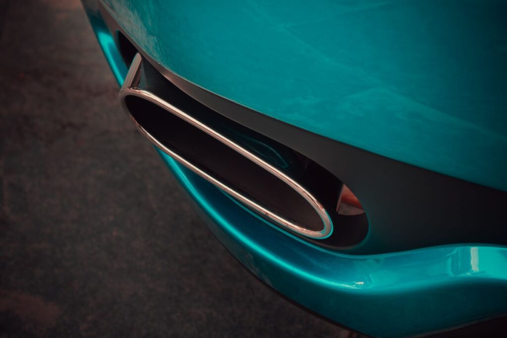 Close-up of an exhaust tip